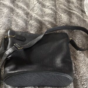 Coach Black Leather Shoulder Bag